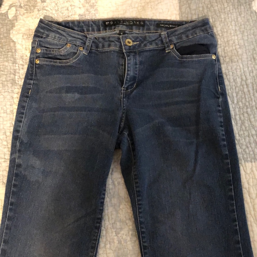 Salt life boot cut blue jeans